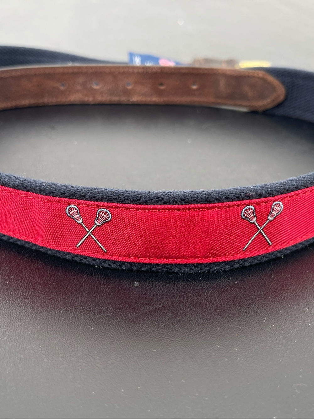 ⭐️Vineyard Vines Navy & Pink Lacrosse Belt